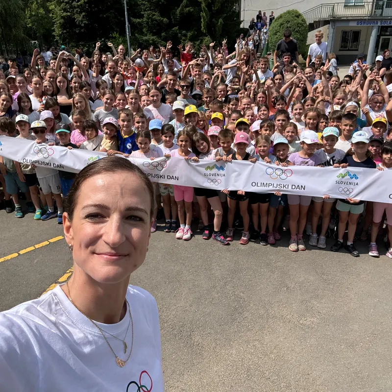 Ana Gros na Olimpijskem dnevu