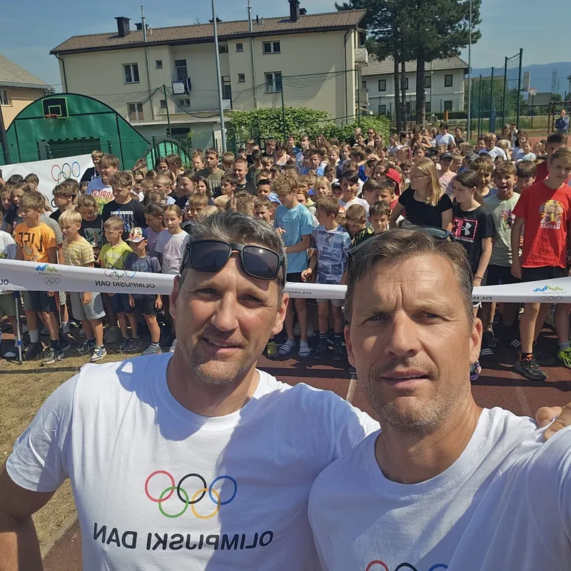 Miha in Tomaž Pirih na Olimpijskem dnevu