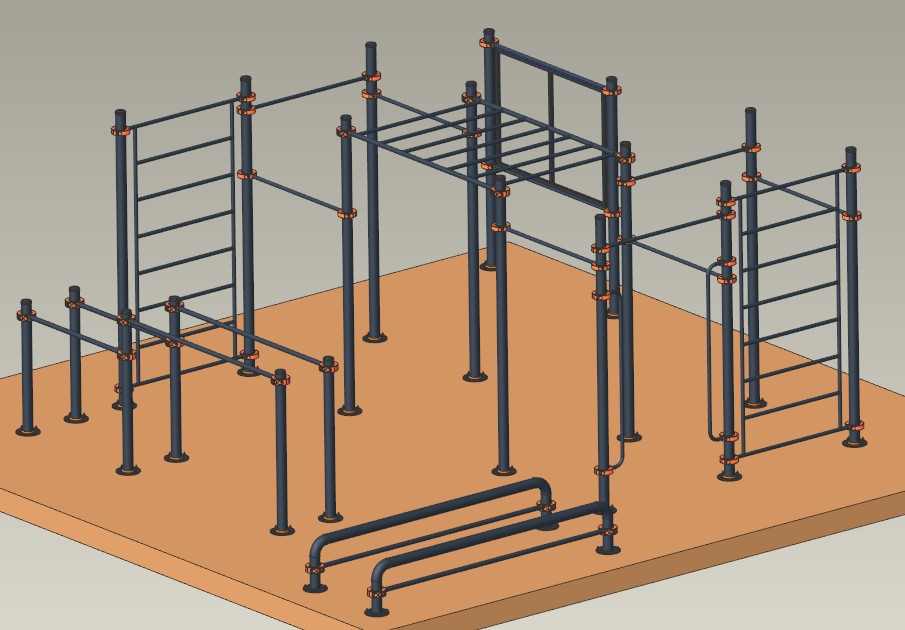 Model jeklenega poligona