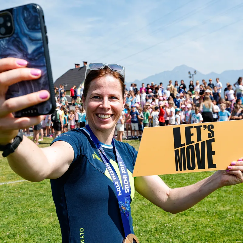 Vesna Fabjan na Olimpijskem dnevu